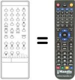 Replacement remote control M 2