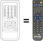 Replacement remote control Ultravox QUARK 22 / 27' CON VCR