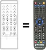 Replacement remote control IR 2060 M