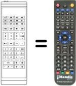 Replacement remote control IRS 1