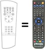 Replacement remote control SOUND WAVE ISTG70S4490