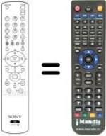 Replacement remote control Sony KV-L 15 SR1S