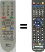 Replacement remote control LG RL 21 FB30RX