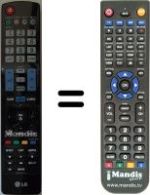 Replacement remote control AKB72914271