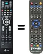 Replacement remote control LG 32 LC 52