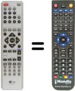 Replacement remote control Goldstar LH-T 6345