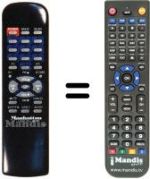 Replacement remote control LT 6300 PLUS MK II