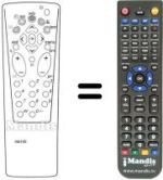 Replacement remote control Hifivox 36130 RI