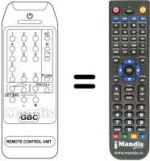 Replacement remote control MG 2570