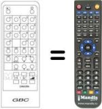 Replacement remote control MG 2572