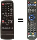 Replacement remote control Funai 21A-600 A