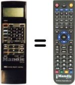 Replacement remote control NS-7000