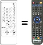 Replacement remote control Daewoo DMQ 1417