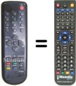 Replacement remote control R-40B02