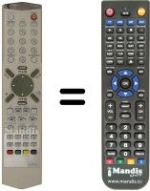 Replacement remote control Daewoo DDT 14 H9