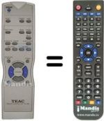 Replacement remote control TEAK PL-S 3500