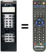 Replacement remote control Orion VH 2491 HS