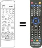 Replacement remote control RC-T1400KEAE
