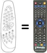 Replacement remote control Vestel CT 3745