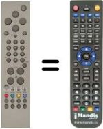 Replacement remote control Vestel 17MB01 TFT