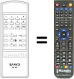 Replacement remote control RC 302