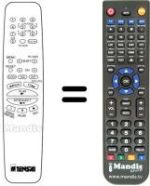 Replacement remote control Tensai TVR 340 VS
