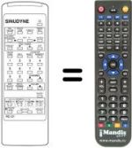 Replacement remote control Sinudyne 1999 V