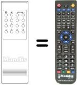 Replacement remote control RC 40