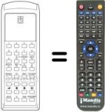 Replacement remote control RC 40