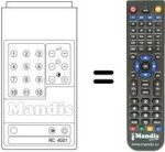 Replacement remote control RC 4001