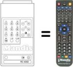 Replacement remote control RC 4002