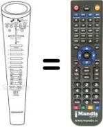Replacement remote control NordMende V 1444 SV