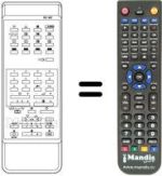 Replacement remote control Sanyo CEP 2557