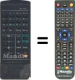 Replacement remote control Sanyo CEP 4011 V