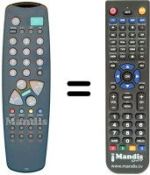 Replacement remote control Manhattan MT 3753 (ver. 2)