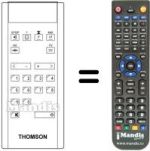 Replacement remote control Thomson TF 6357 PSN