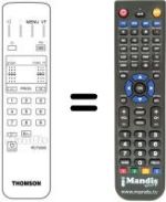 Replacement remote control Teleavia 21 MS 74 CT
