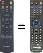Replacement remote control Daewoo DT 6974