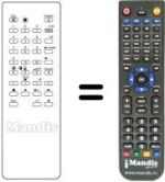 Replacement remote control RM-633