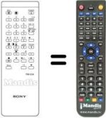 Replacement remote control Sony KV-2264 EC