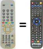Replacement remote control JVC AV 14BM8EPS