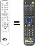 Replacement remote control JVC AV 28X25