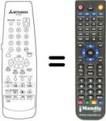 Replacement remote control RM 05409