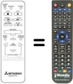 Replacement remote control RM 531521-57404