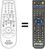 Replacement remote control RM 531V-59403
