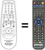 Replacement remote control RM 541V-59202