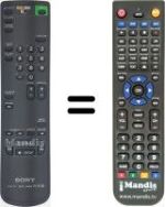 Replacement remote control RMT-V166 B