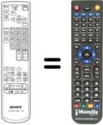 Replacement remote control RMT-V166 H
