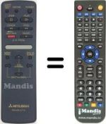 Replacement remote control RM M16-47701