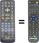 Replacement remote control Sharp VC M26 SM
